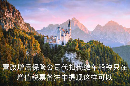 營(yíng)改增車船稅如何入賬，營(yíng)改增后車船稅發(fā)票如何入賬