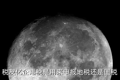 億企惠稅如何報地稅，稅友億企惠稅是用來申報地稅還是國稅