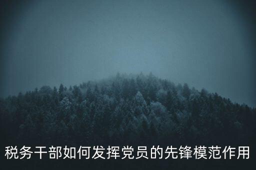 稅收征管改革黨員如何發(fā)揮作用，稅務(wù)干部如何發(fā)揮黨員的先鋒模范作用
