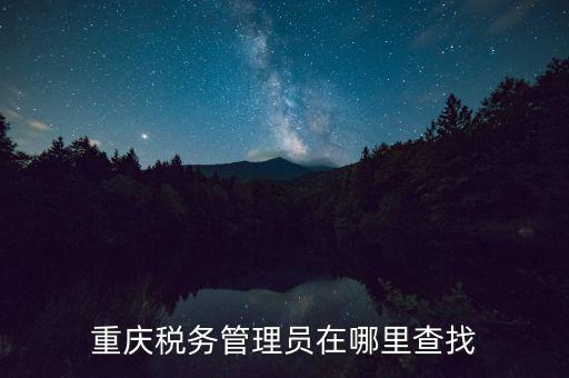 國稅網(wǎng)站如何查詢管理員，重慶稅務(wù)管理員在哪里查找