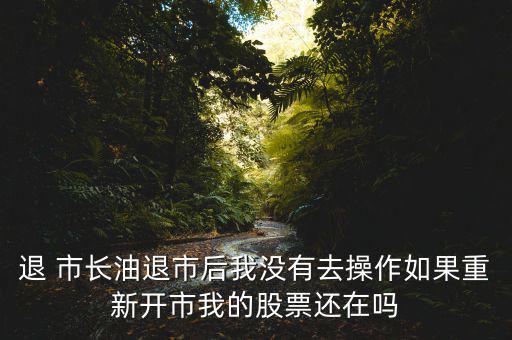 退 市長(zhǎng)油退市后我沒有去操作如果重新開市我的股票還在嗎