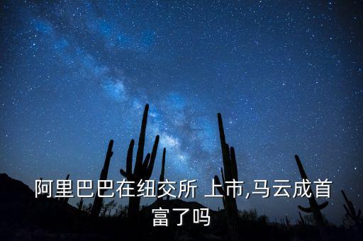 阿里巴巴那么有錢(qián)怎么還上市,馬云的成就
