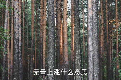 底部無量上漲說明什么，無量上漲什么意思