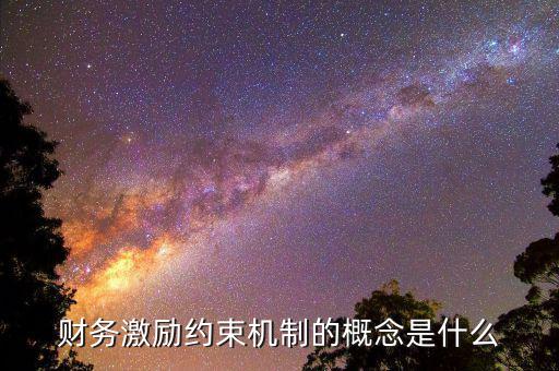 財務激勵約束機制的概念是什么