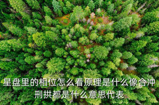 華相是什么意思，星盤(pán)里的相位怎么看原理是什么像合沖刑拱都是什么意思代表