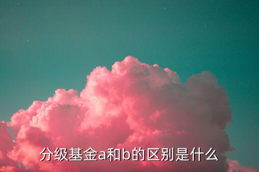 什么是a份額，分級基金A份額是什么意思