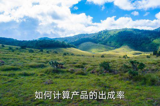 如何計算產(chǎn)品的出成率