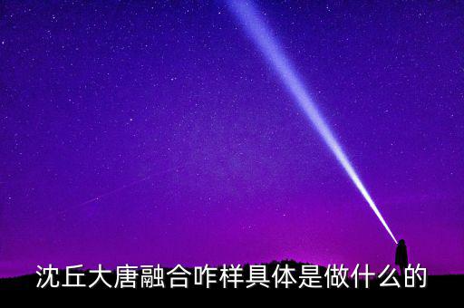 大唐融合是干什么的，沈丘大唐融合咋樣具體是做什么的