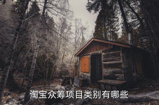 淘寶眾籌項(xiàng)目類別有哪些