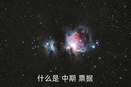 什么是 中期 票據