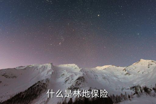 什么叫政策性森林保險，什么是 政策性森林保險