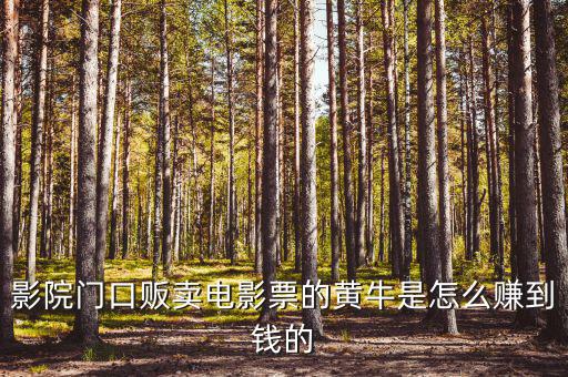 商場門口收卡的黃牛為什么，影院門口販賣電影票的黃牛是怎么賺到錢的