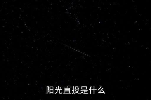 什么是陽光直投，陽光直投是什么