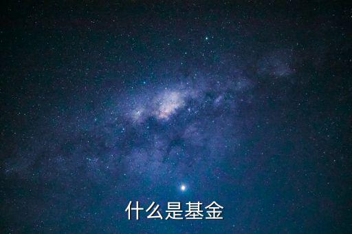 什么叫基金，基金什么意思