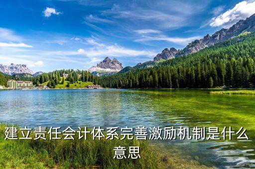 建立責(zé)任會(huì)計(jì)體系完善激勵(lì)機(jī)制是什么意思