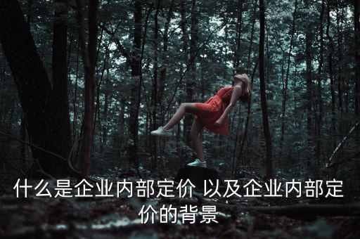 企業(yè)定價權(quán)表現(xiàn)于什么，什么是企業(yè)內(nèi)部定價 以及企業(yè)內(nèi)部定價的背景