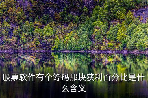 獲利比例是什么意思，股票軟件有個籌碼那塊獲利百分比是什么含義