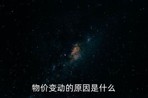 物價(jià)變動(dòng)的原因是什么