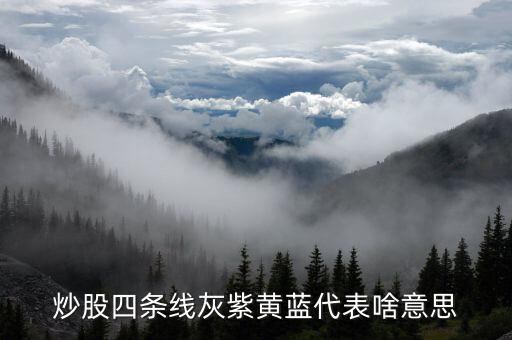 銀河證券黃藍線什么意思，您好股市紅線黃線藍線各是什么意思