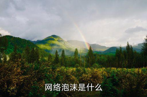什么是網(wǎng)絡(luò)泡沫化，網(wǎng)絡(luò)泡沫是什么
