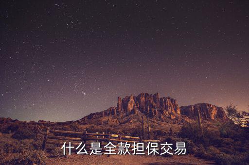 什么是全款擔(dān)保交易