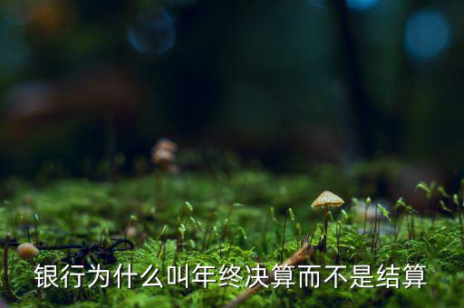 銀行為什么叫年終決算而不是結(jié)算