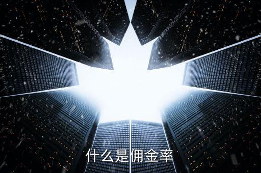 傭金率是什么意思，什么是傭金率