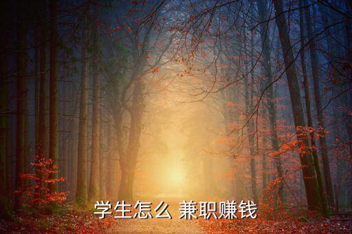 學(xué)生怎么 兼職賺錢