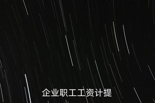 企業(yè)職工工資計(jì)提