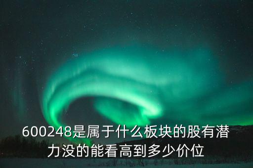 川儀股份是什么板塊，600248是屬于什么板塊的股有潛力沒的能看高到多少價(jià)位