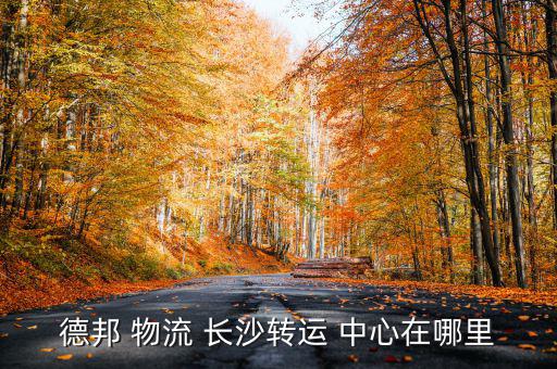 德邦 物流 長沙轉(zhuǎn)運 中心在哪里