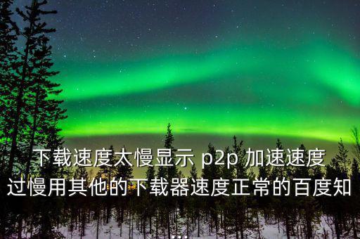 p2p怎么加速,學(xué)?；蛲瑢W(xué)用p2p終結(jié)者來網(wǎng)速應(yīng)該是這樣的