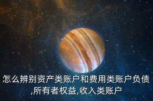 怎么辨別資產(chǎn)類賬戶和費用類賬戶負(fù)債,所有者權(quán)益,收入類賬戶