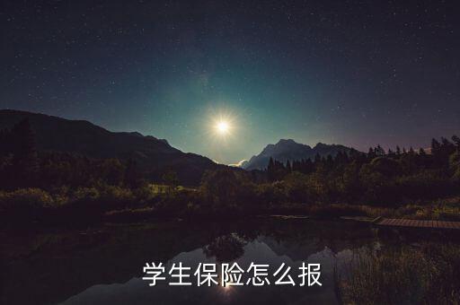  學(xué)生保險怎么報