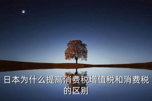日本為什么提高消費(fèi)稅增值稅和消費(fèi)稅的區(qū)別