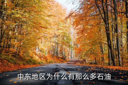 為什么石油越來越多，為什么中東地區(qū)有那么多石油