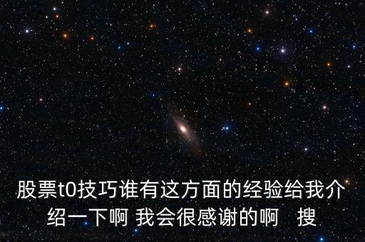 1操0的有什么技巧，股票t0技巧誰有這方面的經(jīng)驗給我介紹一下啊 我會很感謝的啊   搜
