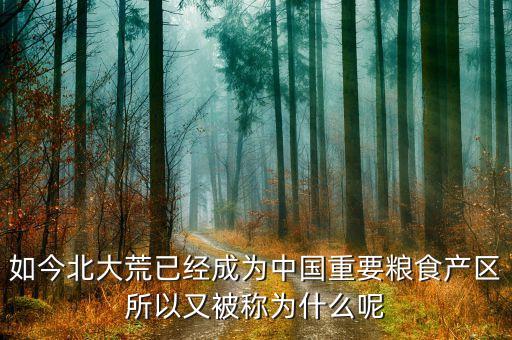 北大荒有什么之稱，如今北大荒已經(jīng)成為中國(guó)重要糧食產(chǎn)區(qū)所以又被稱為什么呢