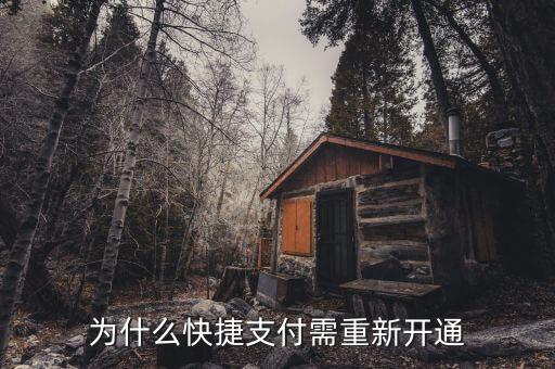 為什么快捷支付需重新開(kāi)通