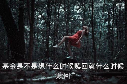 基金是不是想什么時候贖回就什么時候贖回