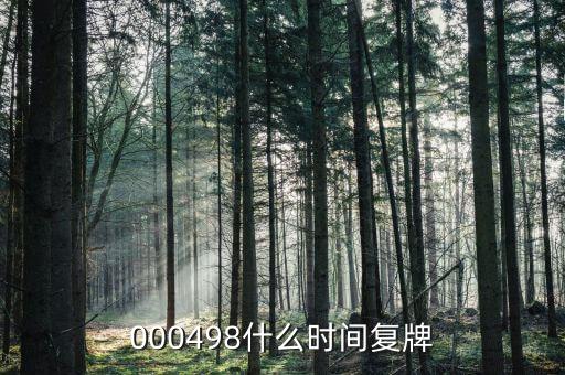 000498什么時間復牌