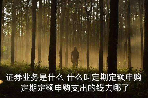 一般證券業(yè)務(wù)是什么，證券業(yè)務(wù)是什么意思為什么會(huì)在銀卡扣款