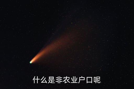 什么是非農(nóng)業(yè)戶口呢