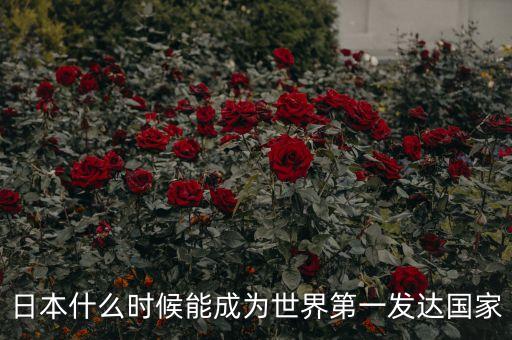日本什么時(shí)候開(kāi)始發(fā)達(dá)，日本是從什么時(shí)候開(kāi)始富有的