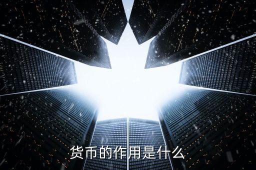 貨幣的作用是什么