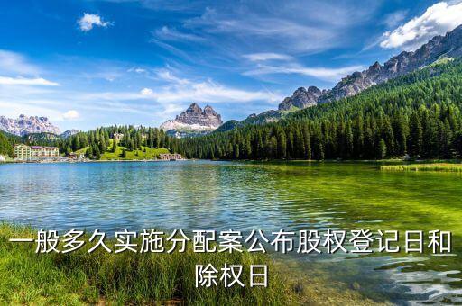 分配預(yù)案什么時(shí)候?qū)嵤?，分配預(yù)案出來了什么時(shí)候進(jìn)行分配