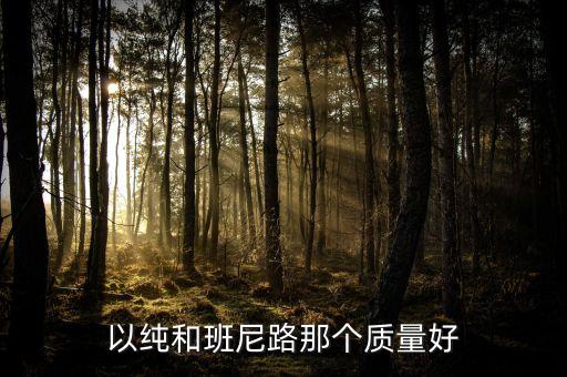 以純和班尼路那個(gè)質(zhì)量好