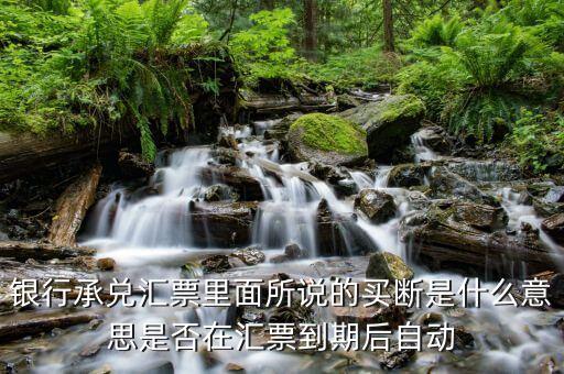 銀票買(mǎi)斷是什么意思，現(xiàn)在買(mǎi)斷是什么意思是針對(duì)銀行承兌匯票的解釋貌似這是票據(jù)行