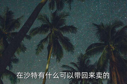 沙特都來中國批發(fā)什么產(chǎn)品，在沙特有什么可以帶回來賣的