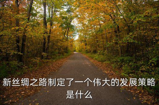 新絲綢之路制定了一個(gè)偉大的發(fā)展策略是什么
